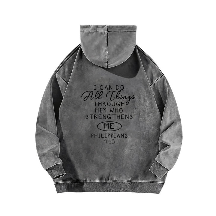 Christianartworkshop I Can Do All Things Cross Chest Washed Hoodie - image 7