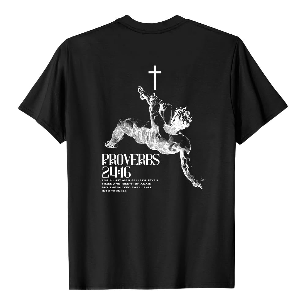 Christianartworkshop Proverbs 24:16' Christian T-Shirt - image 7
