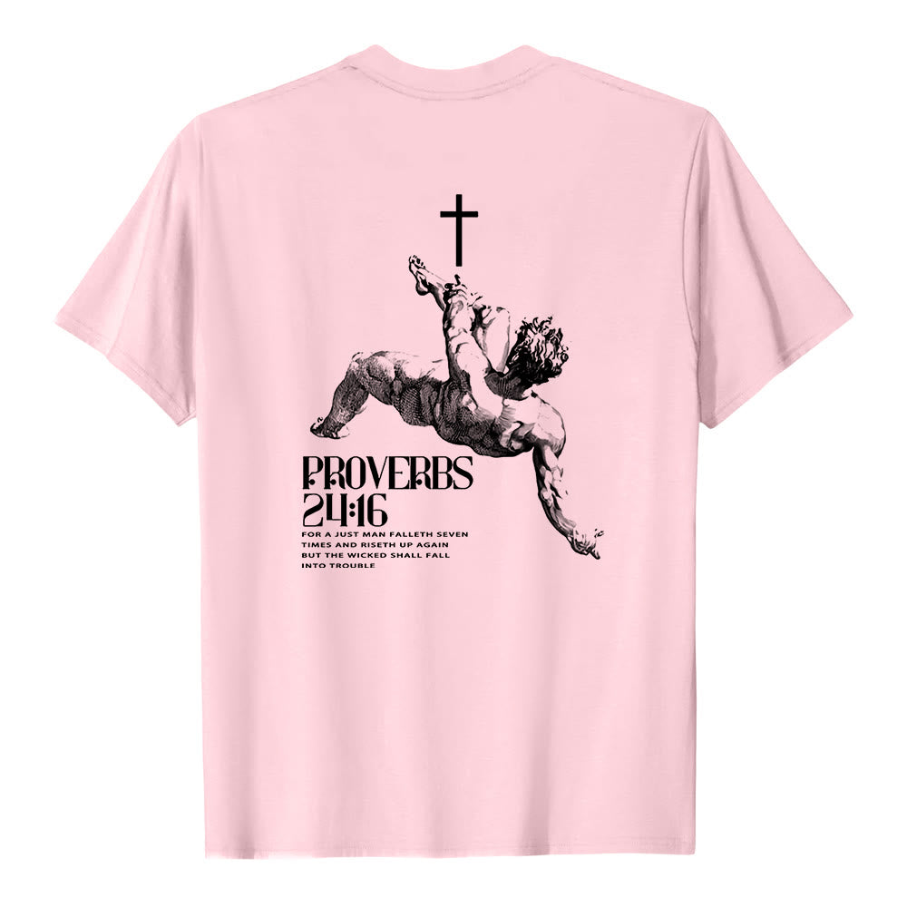 Christianartworkshop Proverbs 24:16' Christian T-Shirt - image 16