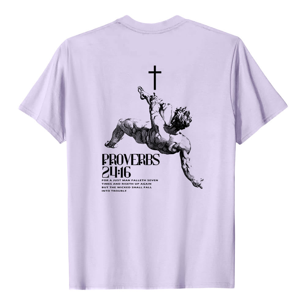 Christianartworkshop Proverbs 24:16' Christian T-Shirt - image 22