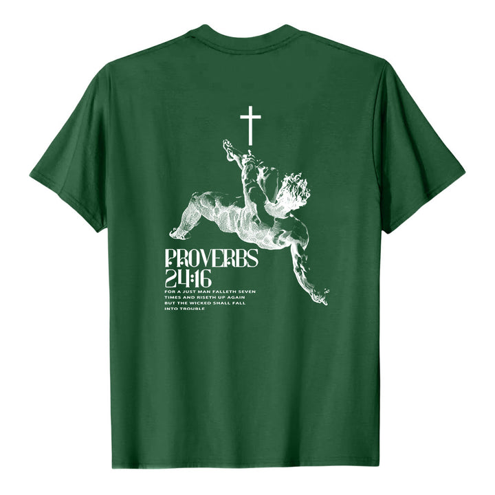 Christianartworkshop Proverbs 24:16' Christian T-Shirt - image 25