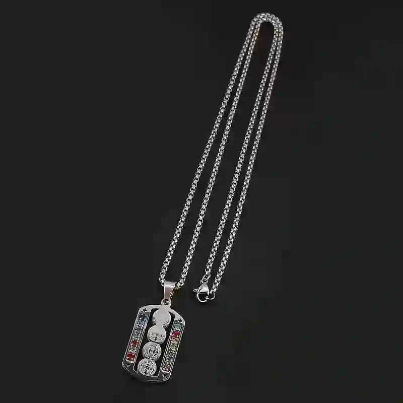 Christianartworkshop Polished St. Benedict Medallion Necklace: Token Of Soothing Daily Spiritual Calm - image 4