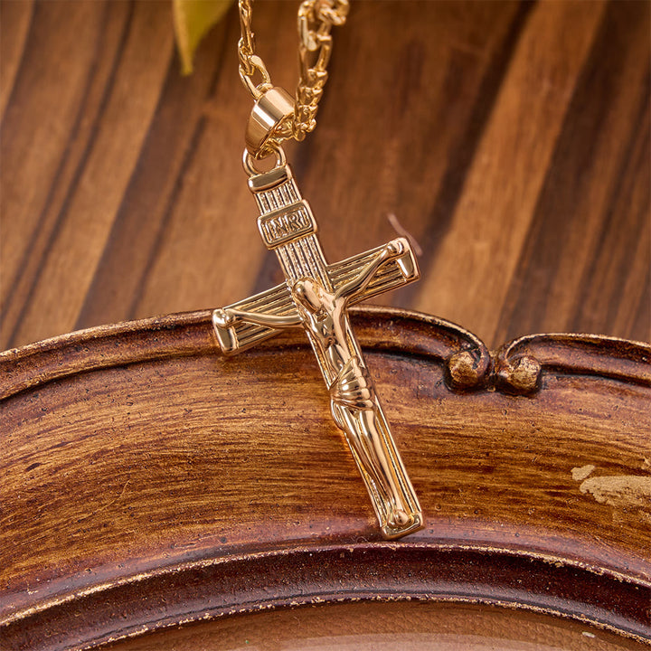Christianartworkshop Detailed Copper Crucifix Pendant Necklace: Token Of Unending Divine Love - image 9