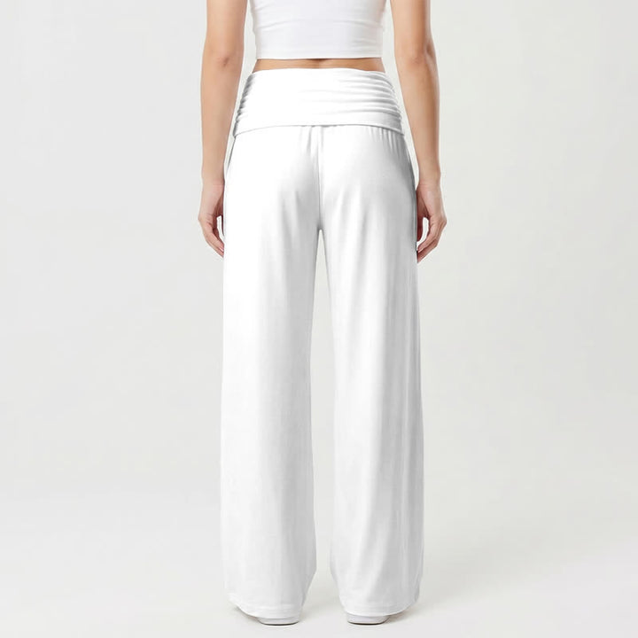 Christianartworkshop Jesus Saves Pink Cross Foldover Women's Wide Leg Pants - image 10