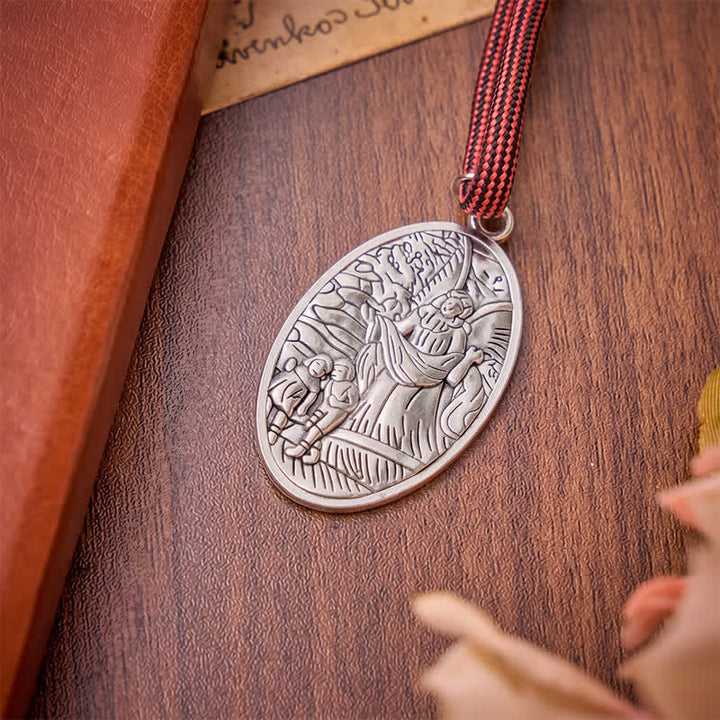 Christianartworkshop Burgundy Paracord St.Michael Archangel Pocket Rosary: Emblem of Brave Heavenly Grace - image 6