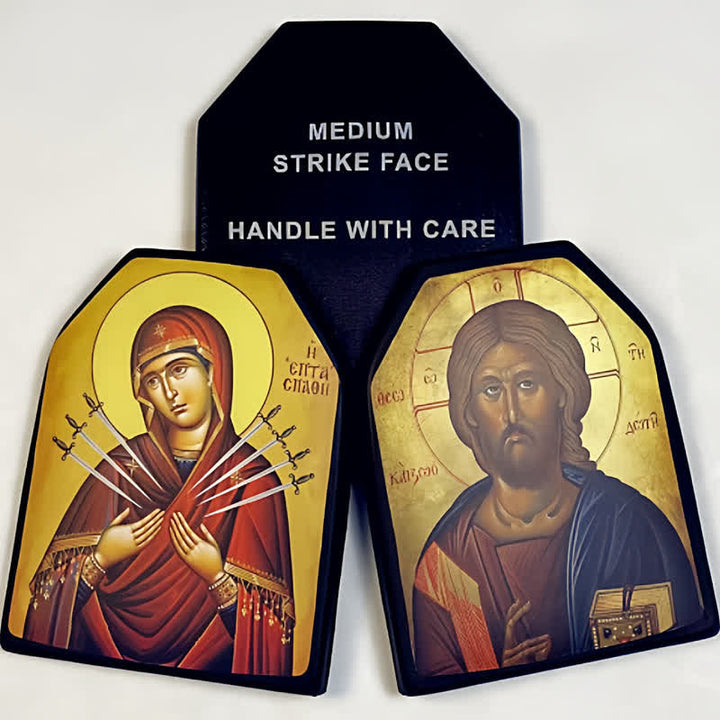 Christianartworkshop Classic Sacred Figure Icon Sticker: Token of Divine Shelter - image 0