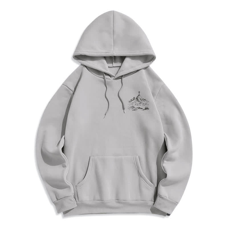 Christianartworkshop Follow His Lead Mountain Cross Pullover Hoodie - image 8