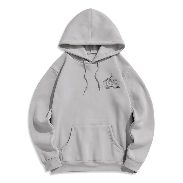 Christianartworkshop Follow His Lead Mountain Cross Pullover Hoodie - image 8