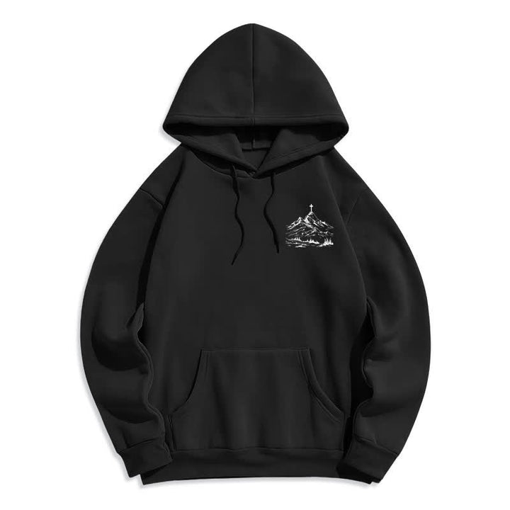 Christianartworkshop Follow His Lead Mountain Cross Pullover Hoodie - image 2