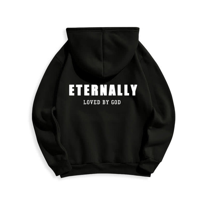 Christianartworkshop Eternally Loved By God Fleece Pullover Hoodies - image 7