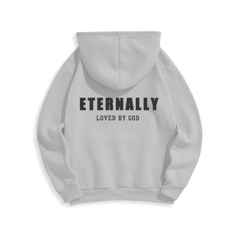 Christianartworkshop Eternally Loved By God Fleece Pullover Hoodies - image 13