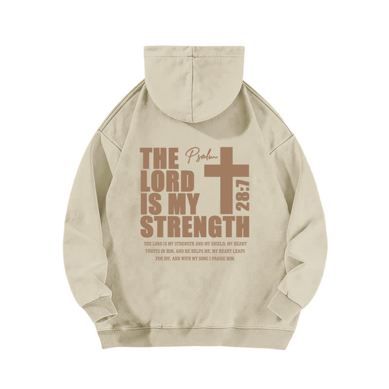 Christianartworkshop The Lord Is My Strength Washed Hoodie - image 7