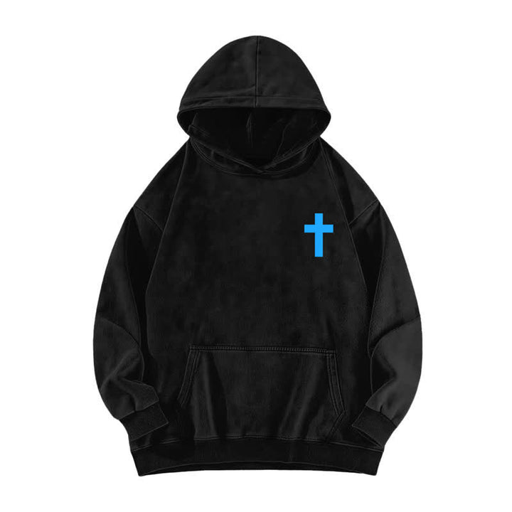 Christianartworkshop The Lord Is On My Side Washed Hoodie - image 5