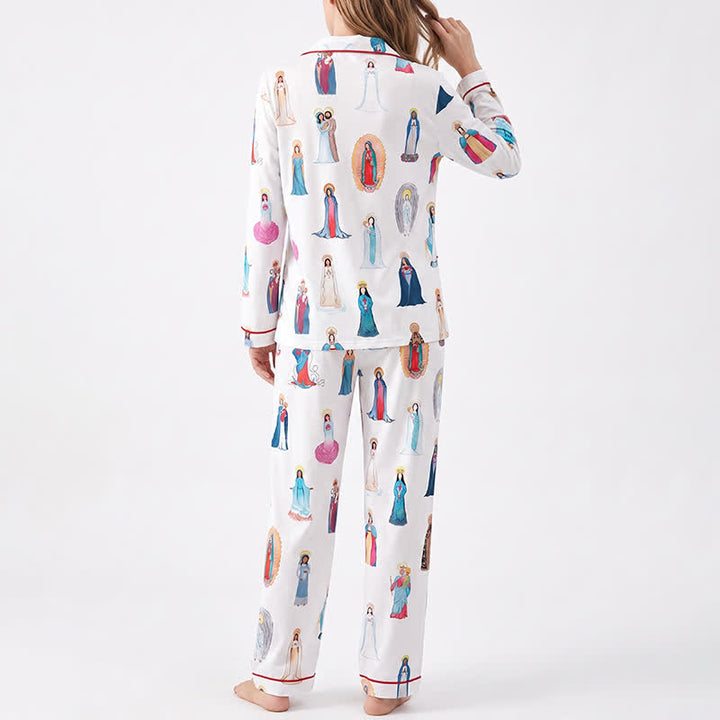 Christianartworkshop Our Lady of Guadalupe Catholic Home Pajama Set: Sleep Wrapped in Sacred Grace - image 6