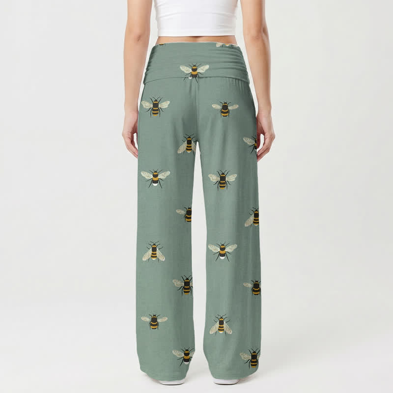 Christianartworkshop Sweet Grace Honeybee Lounge Women's Wide Leg Pants - image 1