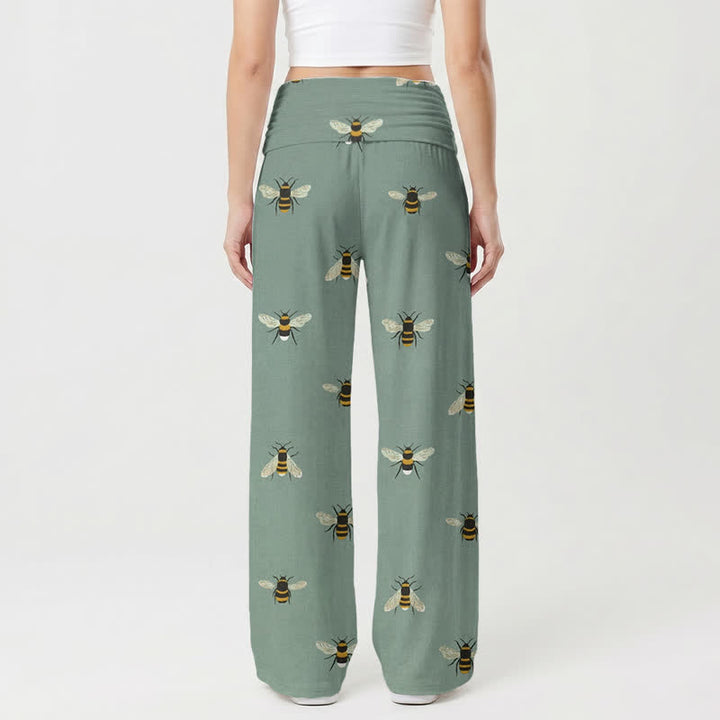 Christianartworkshop Sweet Grace Honeybee Lounge Women's Wide Leg Pants - image 1