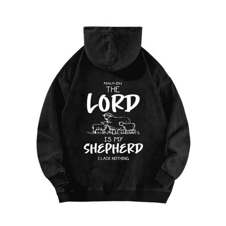 Christianartworkshop Psalm 23 Shepherd Fleece Washed Hoodie - image 4