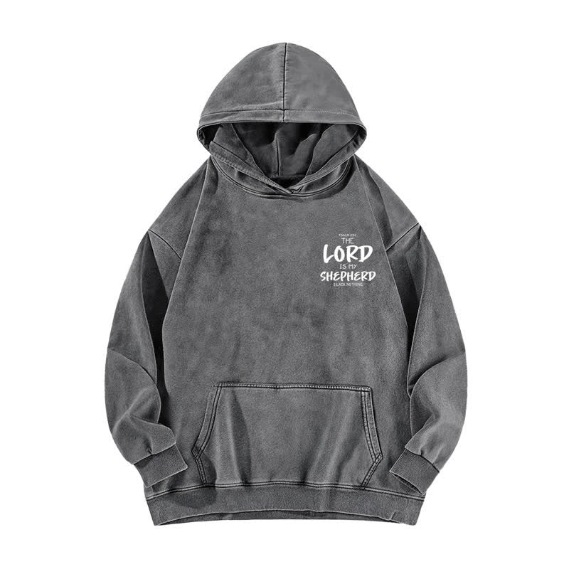 Christianartworkshop Psalm 23 Shepherd Fleece Washed Hoodie - image 11