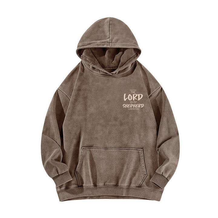 Christianartworkshop Psalm 23 Shepherd Fleece Washed Hoodie - image 14