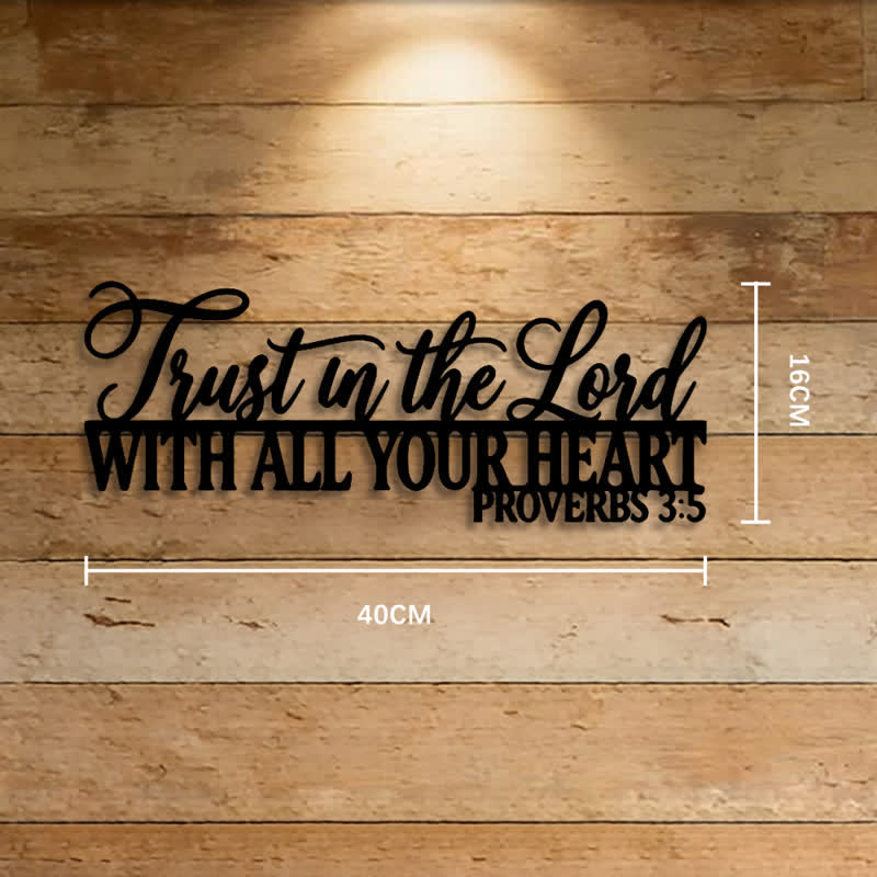Christianartworkshop Elegant Script Bible Quote Metal Wall Art: Bearer of Quiet Sacred Confidence - 6.3''*15.75''*0.04''/16*40*0.1cm - image 6