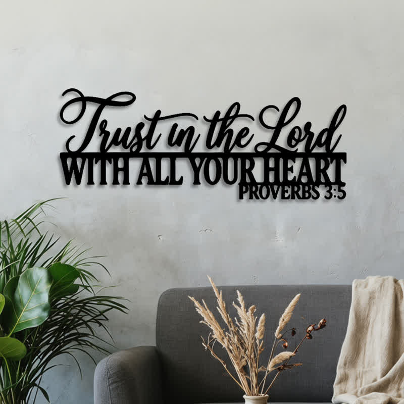Christianartworkshop Elegant Script Bible Quote Metal Wall Art: Bearer of Quiet Sacred Confidence - image 4