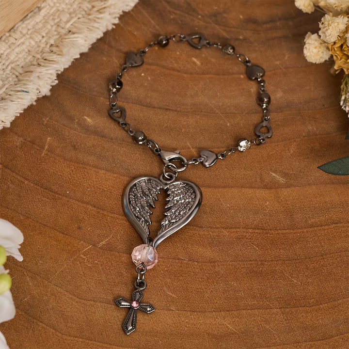 Christianartworkshop Guardian Angel-Wing Heart Keychain for Car: Quiet Reminder of Tender Protection - image 11