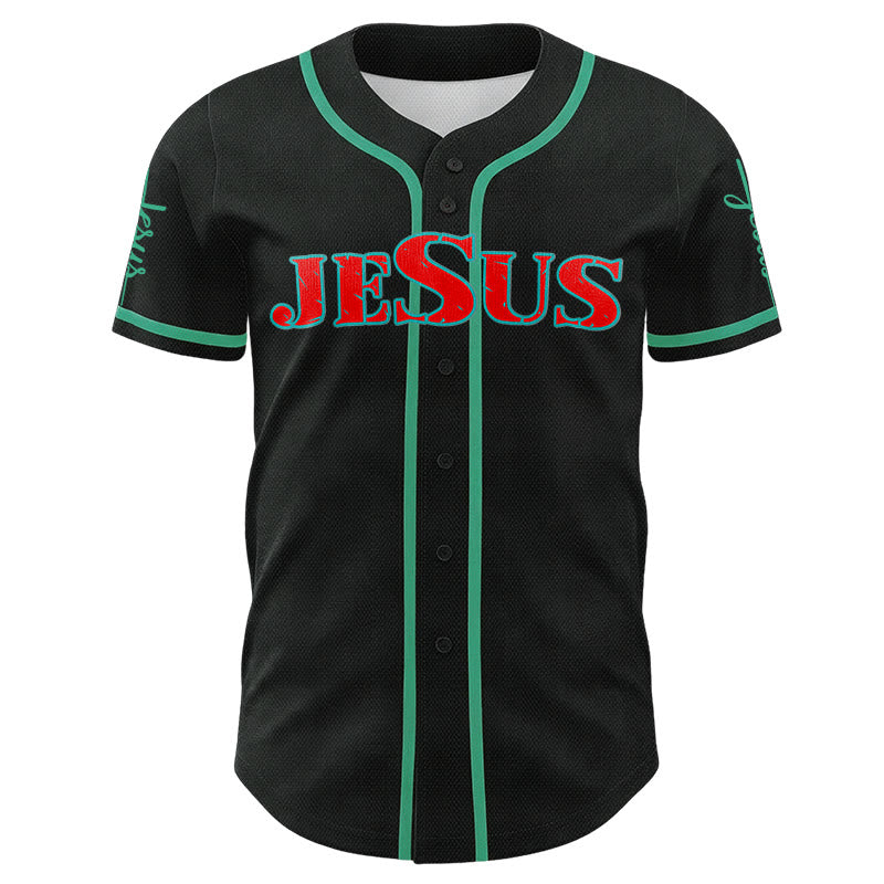 Christianartworkshop Jesus Cross Nail and Crown of Thorns Baseball Jersey - image 50