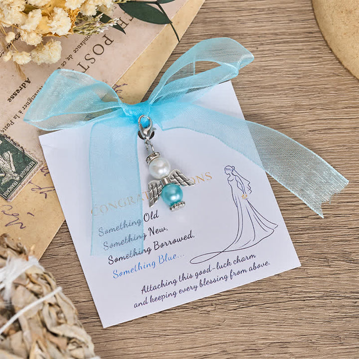Christianartworkshop Pearl Keepsake Brooch Charm with Heavenly Symbols: Symbol of Gentle Guardianship - Guardian Angel B - image 4