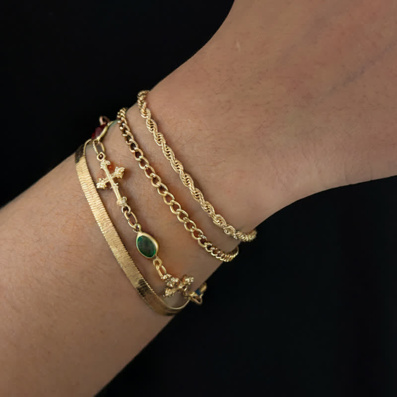 Christianartworkshop Elegant Multi-Style Cross Alloy Wrist Stack: Vessel of Quiet Devotion - image 2
