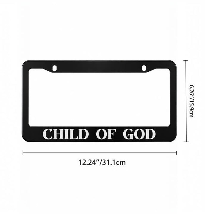 Christianartworkshop Statement‑Making “Child Of God” Car Frame: Token Of Quiet Celestial Companionship - image 9