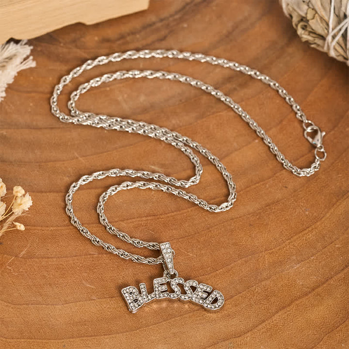 Christianartworkshop Shimmering Alloy Blessed Charm Necklace: Symbol of Gentle Heavenly Grace - image 4