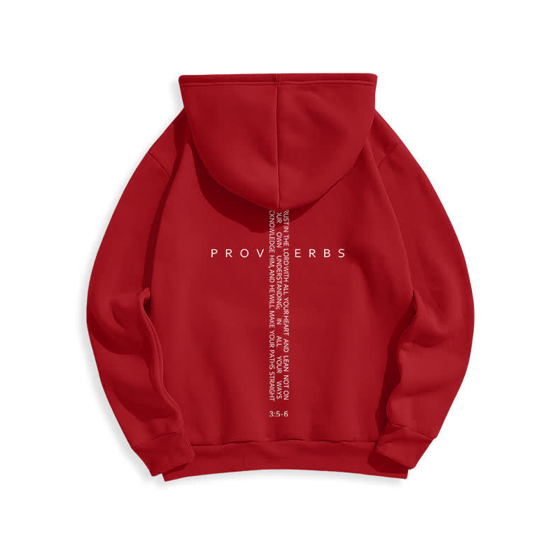 Christianartworkshop Proverbs Cross Graphic Fleece Lined White Hoodie - image 22