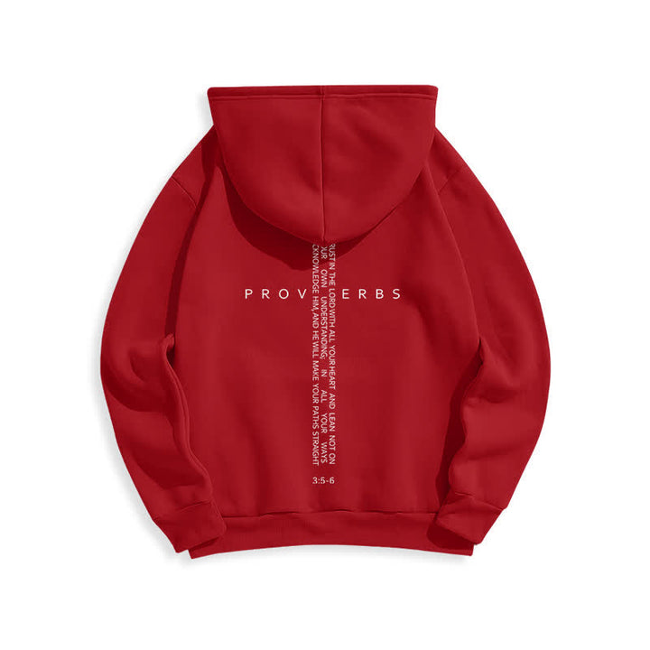 Christianartworkshop Proverbs Cross Graphic Fleece Lined White Hoodie - image 22