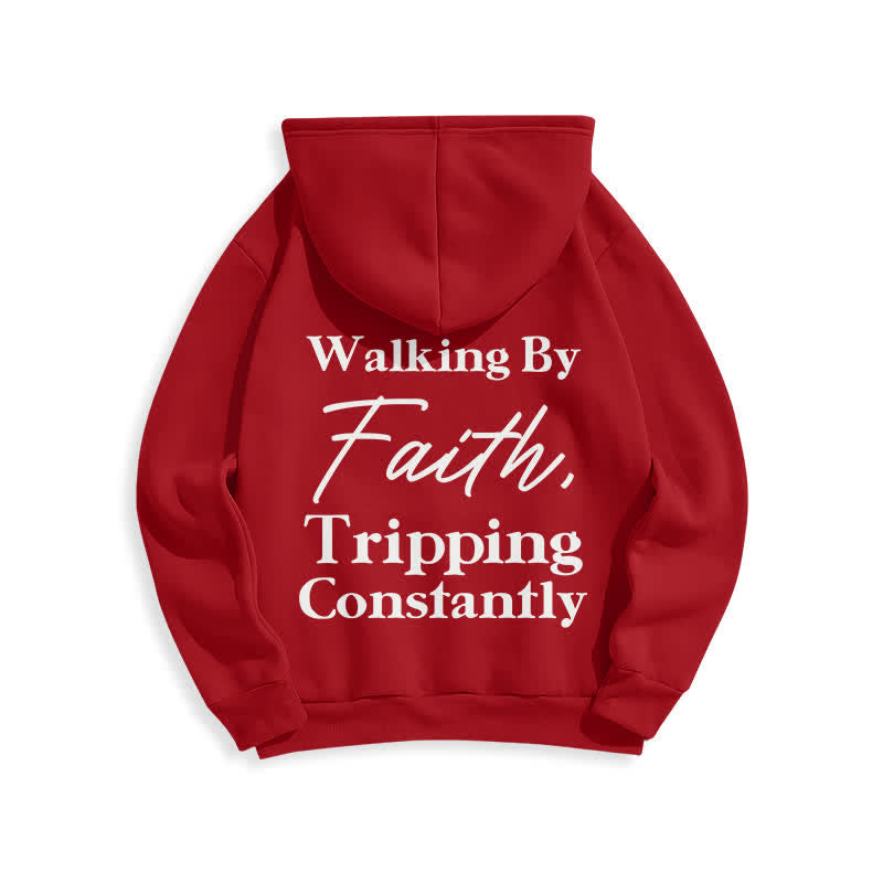 Christianartworkshop Walking By Faith Oversized Fleece Pullover Hoodie - image 19
