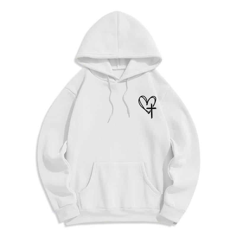 Christianartworkshop Walking By Faith Oversized Fleece Pullover Hoodie - image 17
