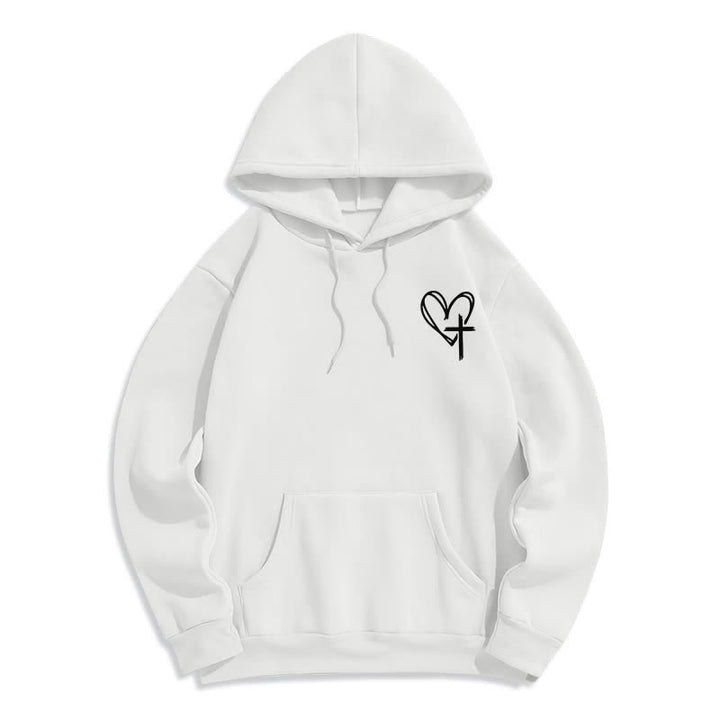Christianartworkshop Walking By Faith Oversized Fleece Pullover Hoodie - image 17