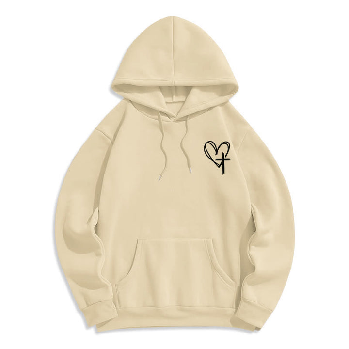 Christianartworkshop Walking By Faith Oversized Fleece Pullover Hoodie - image 8
