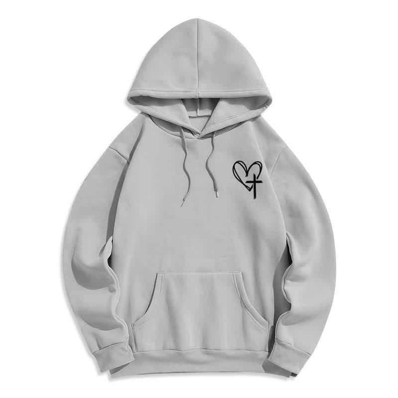 Christianartworkshop Walking By Faith Oversized Fleece Pullover Hoodie - image 14