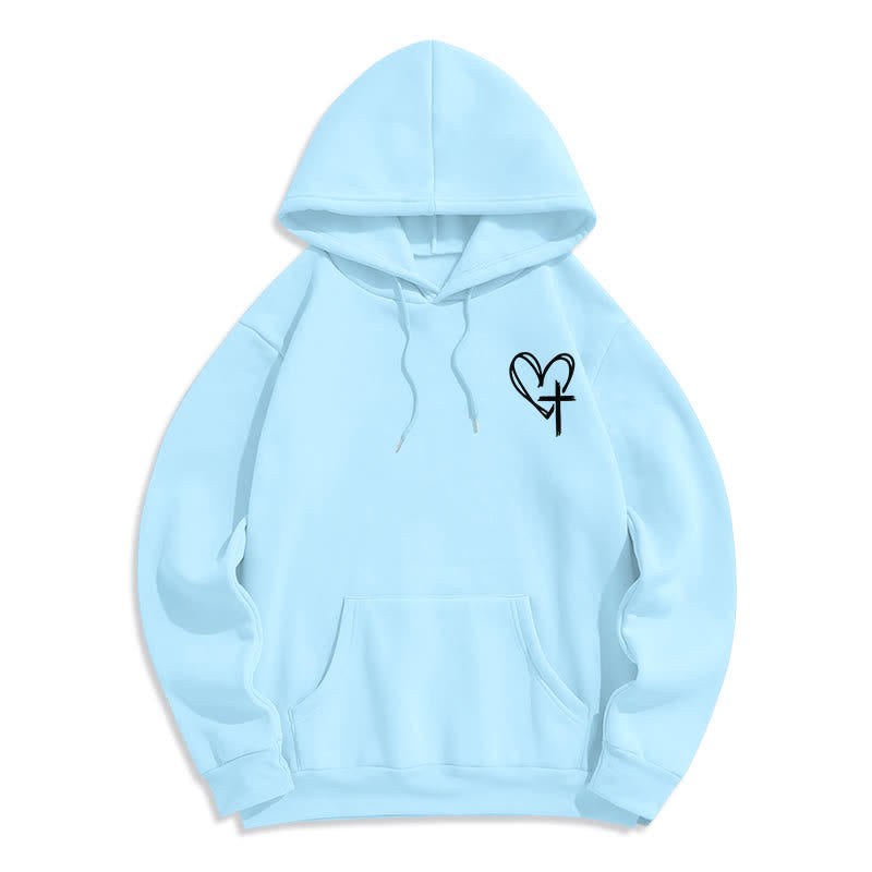 Christianartworkshop Walking By Faith Oversized Fleece Pullover Hoodie - image 23