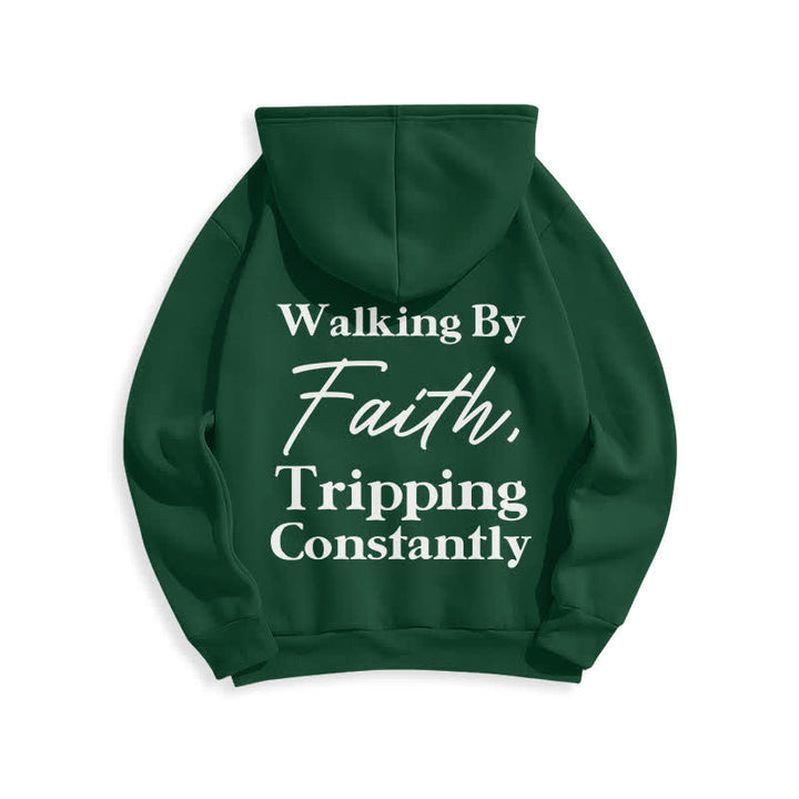 Christianartworkshop Walking By Faith Oversized Fleece Pullover Hoodie - image 10