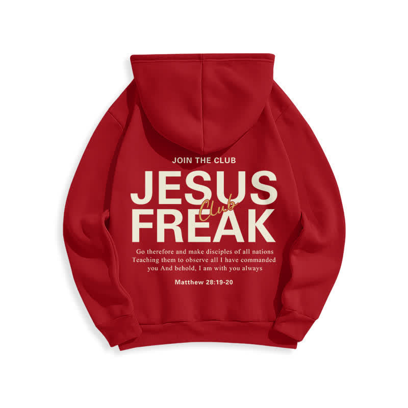 Christianartworkshop Jesus Freak Saved Oversized Fleece Pullover Hoodie - image 19