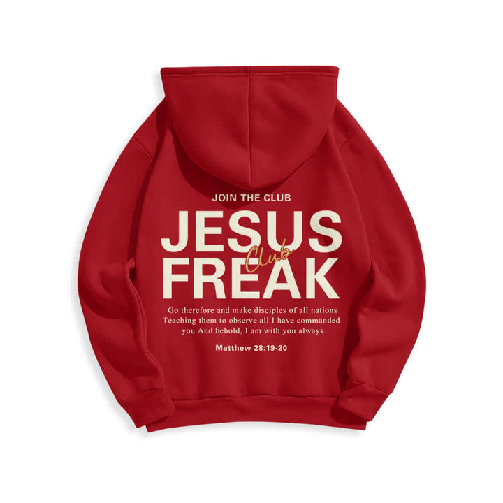 Christianartworkshop Jesus Freak Saved Oversized Fleece Pullover Hoodie - image 19