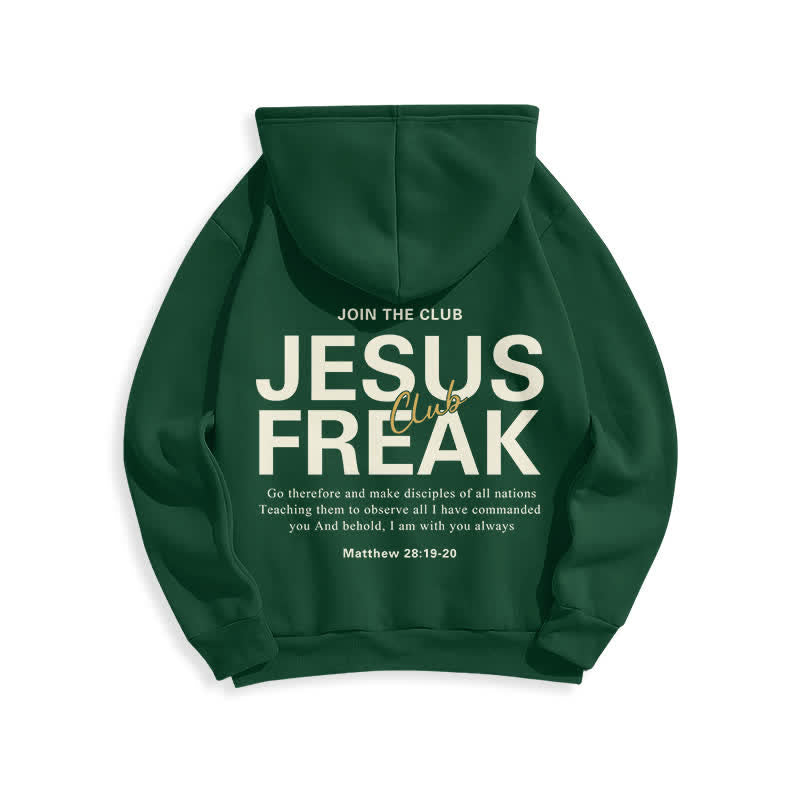 Christianartworkshop Jesus Freak Saved Oversized Fleece Pullover Hoodie - image 16
