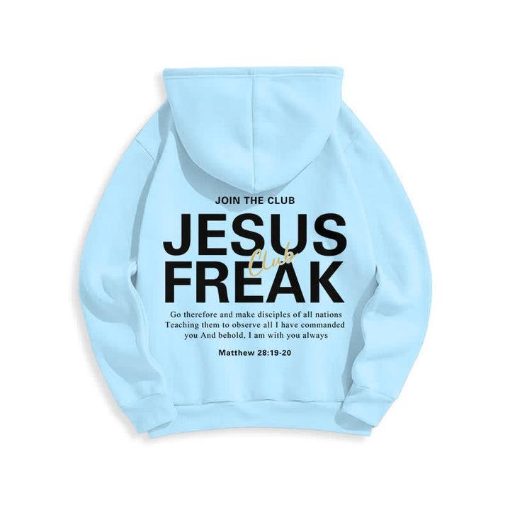 Christianartworkshop Jesus Freak Saved Oversized Fleece Pullover Hoodie - image 14