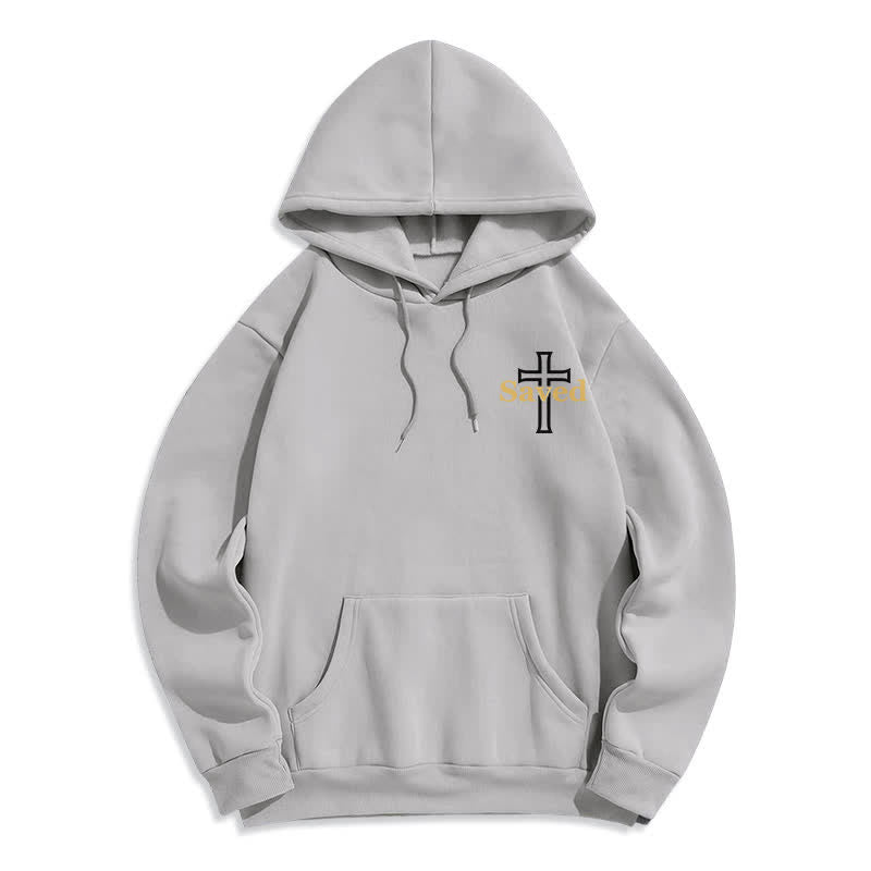 Christianartworkshop Jesus Freak Saved Oversized Fleece Pullover Hoodie - image 23