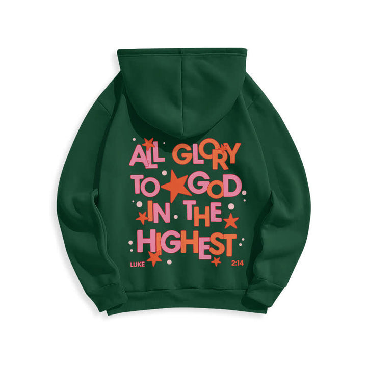 Christianartworkshop Hallelujah Crowned Stars Fleece Pullover Hoodie - image 16
