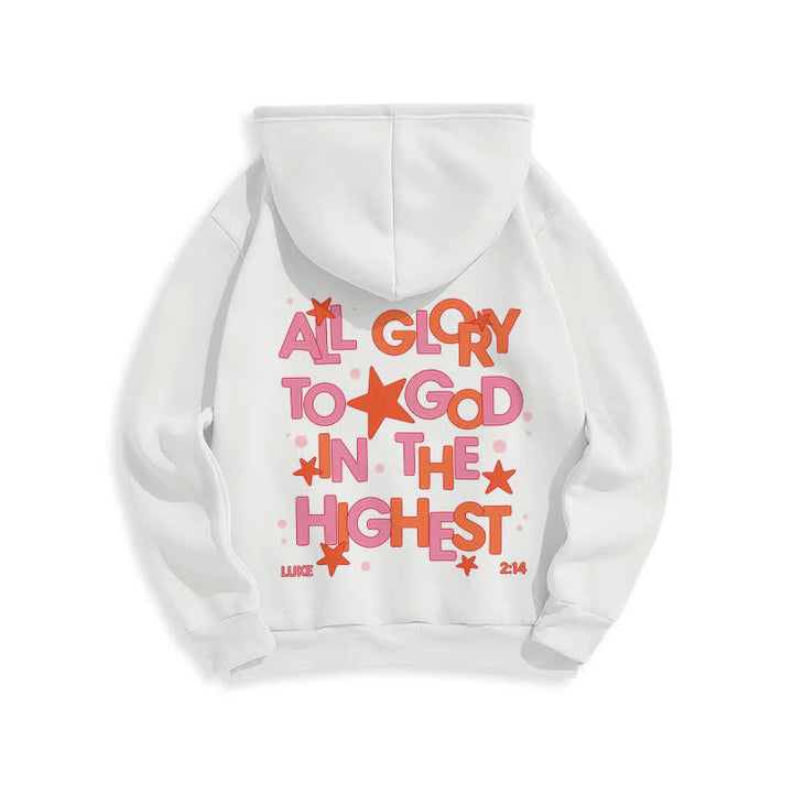 Christianartworkshop Hallelujah Crowned Stars Fleece Pullover Hoodie - image 1