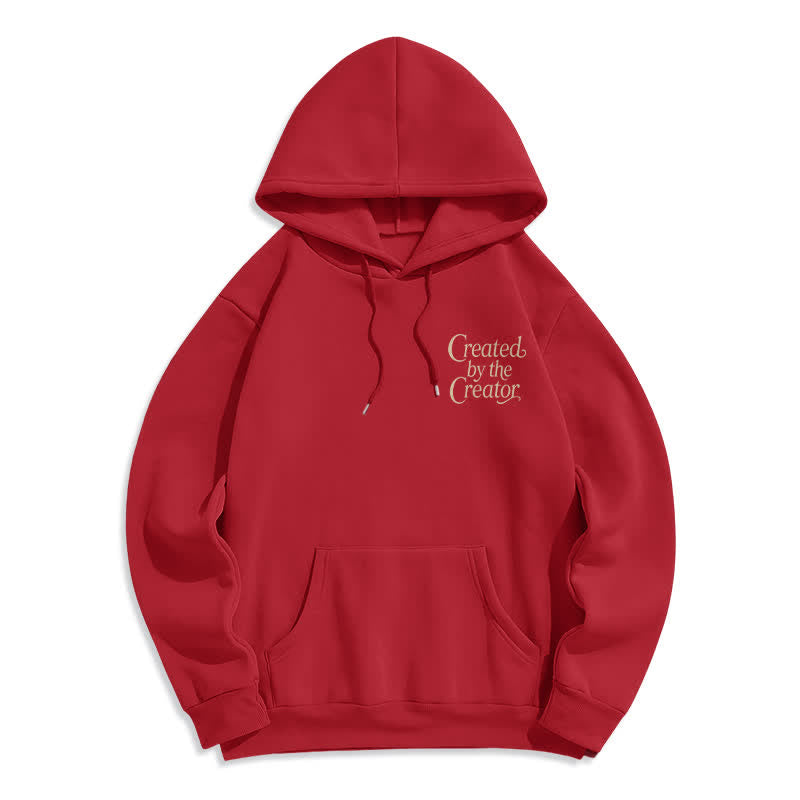 Christianartworkshop Created By The Creator Floral Back Print Pullover Hoodie - image 17