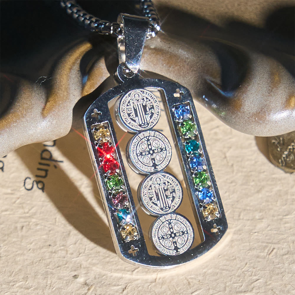 Christianartworkshop Polished St. Benedict Medallion Necklace: Token Of Soothing Daily Spiritual Calm - image 2