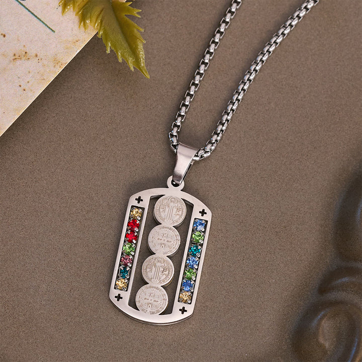 Christianartworkshop Polished St. Benedict Medallion Necklace: Token Of Soothing Daily Spiritual Calm - image 6